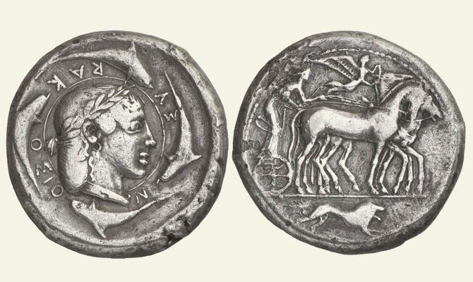 декадрахма — древнегреческая серебрянная монета
